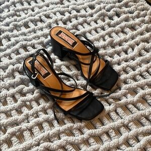 Elegant Black Strappy Heels